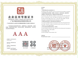 万城安和-企业信用等级证书AAA